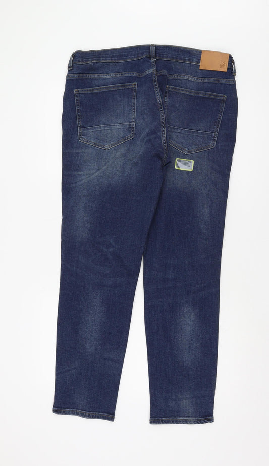 Burton Mens Blue Tapered Jeans Size 36 Short New
