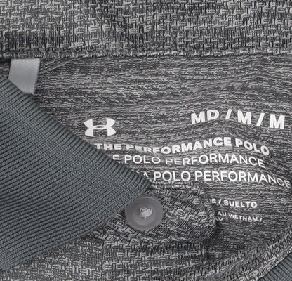 Under Armour Men's Grey Polo Shirt Size M