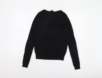 Womens UK Size 8 Warehouse Black Pullover Jumper