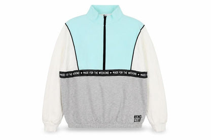 Front view of Marks & Spencer girls’ multicoloured full zip sweatshirt