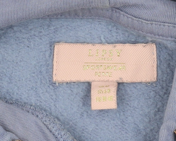 Lipsy Women's Blue Pullover Hoodie Size 12