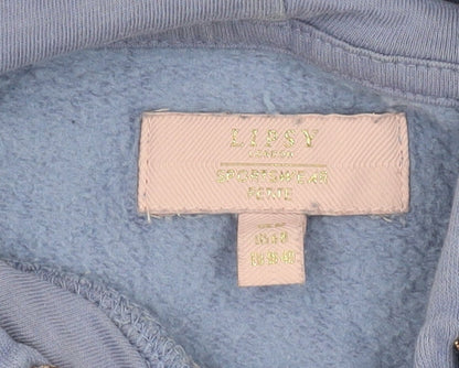 Lipsy Women's Blue Pullover Hoodie Size 12
