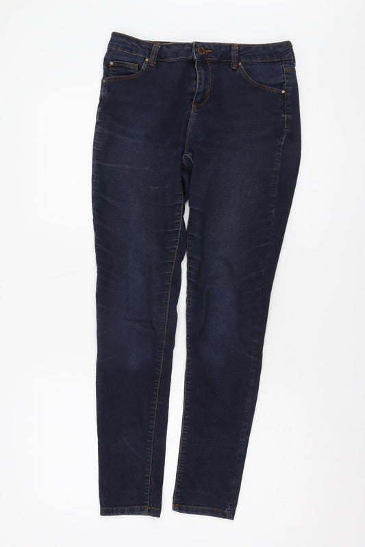 Miss Selfridge Women's Blue Skinny Jeans Size 12