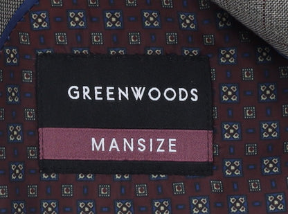 Greenwoods Men's Grey Check Blazer 48R Formal