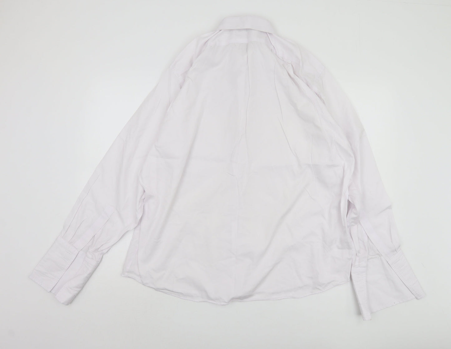 Marks and Spencer Men's White Long Sleeve Shirt Size 16.5
