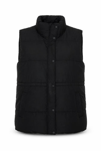Womens UK Size L Stradivarius Black Puffer Jacket
