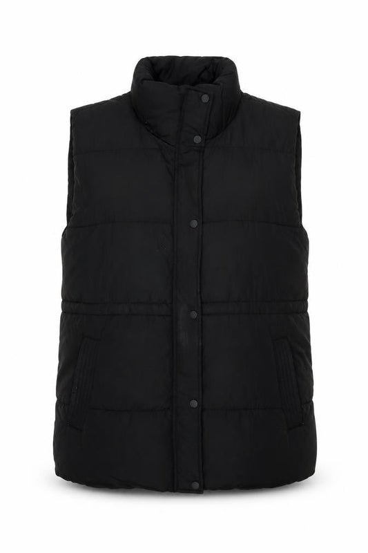 Womens UK Size L Stradivarius Black Puffer Jacket