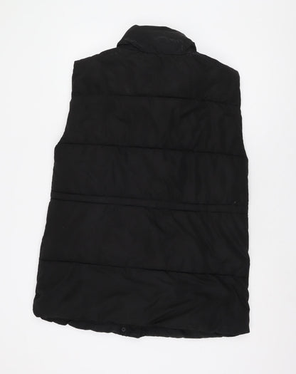 Womens UK Size L Stradivarius Black Puffer Jacket