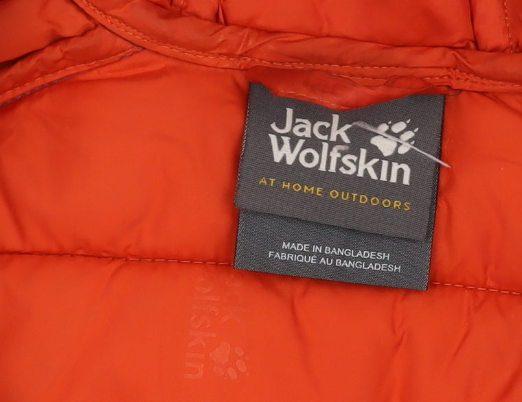 Jack Wolfskin Boys Blue Puffer Jacket UK 8 Hooded Winter
