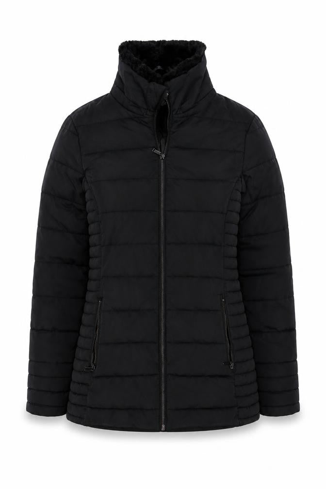 Womens UK Size 8 Firetrap Black Puffer Jacket