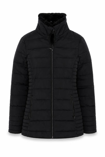 Womens UK Size 8 Firetrap Black Puffer Jacket