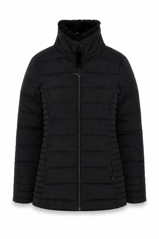 Womens UK Size 8 Firetrap Black Puffer Jacket