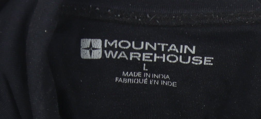 Mountain Warehouse Men's Black Long Sleeve Top - L