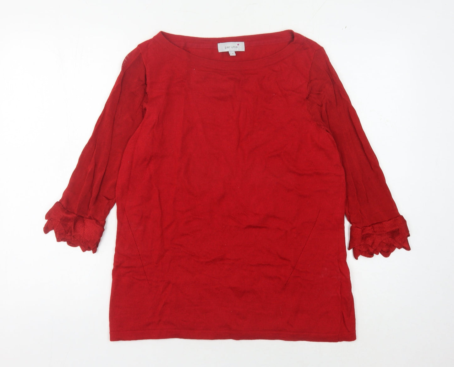 Womens UK Size 16 Marks and Spencer Red Pullover Jumper