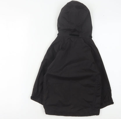 Peter Storm Boys' Black Hooded Jacket 3-4 Years