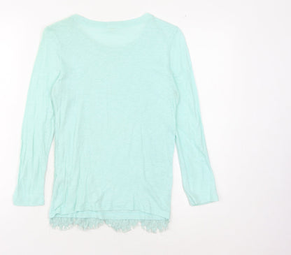 Womens UK Size S J.CREW Blue Basic Blouse