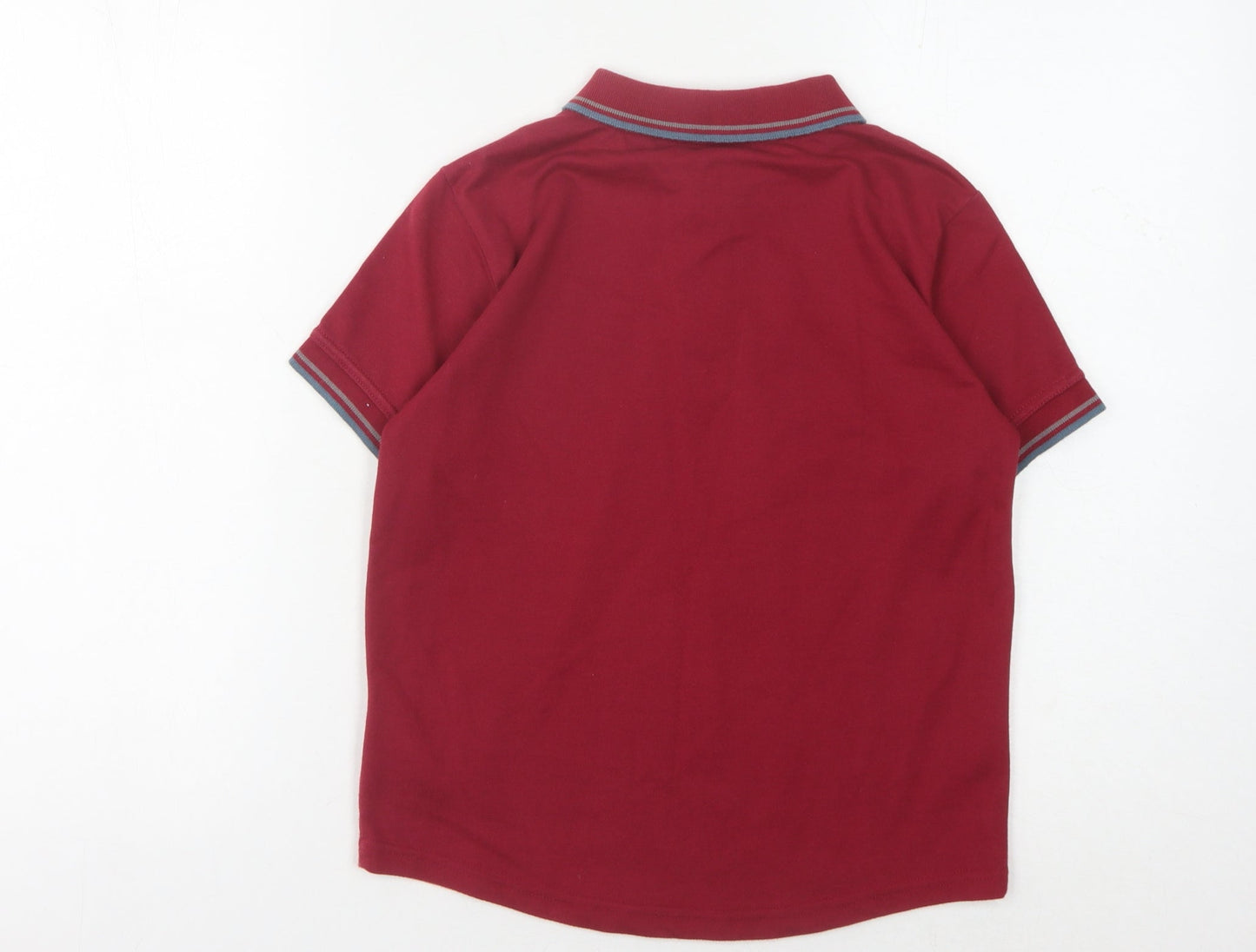 Firetrap Boys Red Polo Shirt 9-10 Years Logo Accent Casual Wear