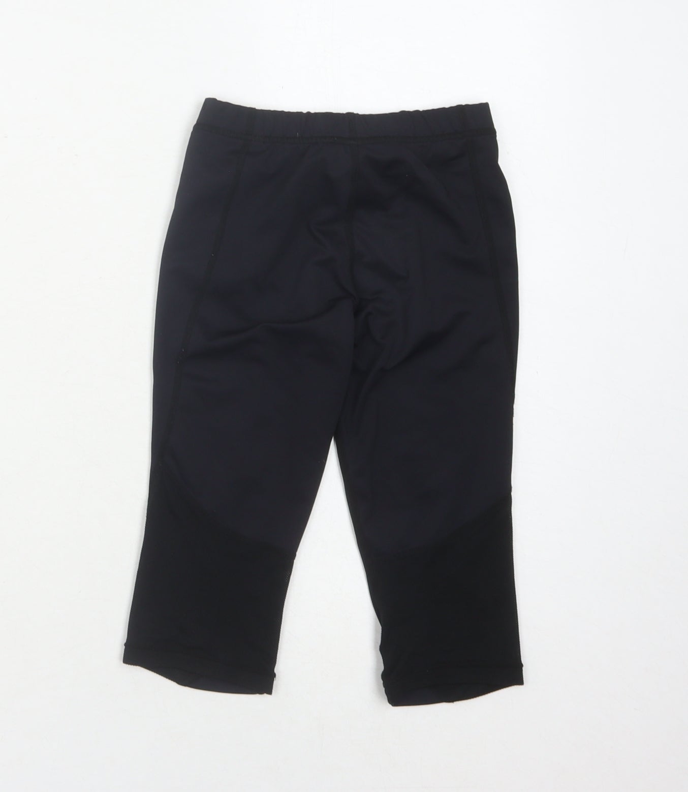 Asics Girls Black Cropped Leggings - 8-9 Years Activewear