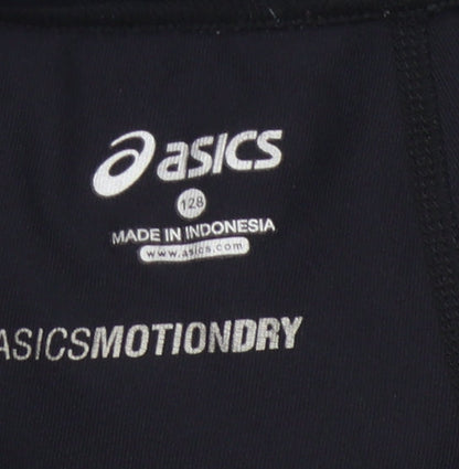 Asics Girls Black Cropped Leggings - 8-9 Years Activewear