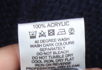 Eastex Women's Blue Open Front Cardigan, Size 10, Relaxed Fit