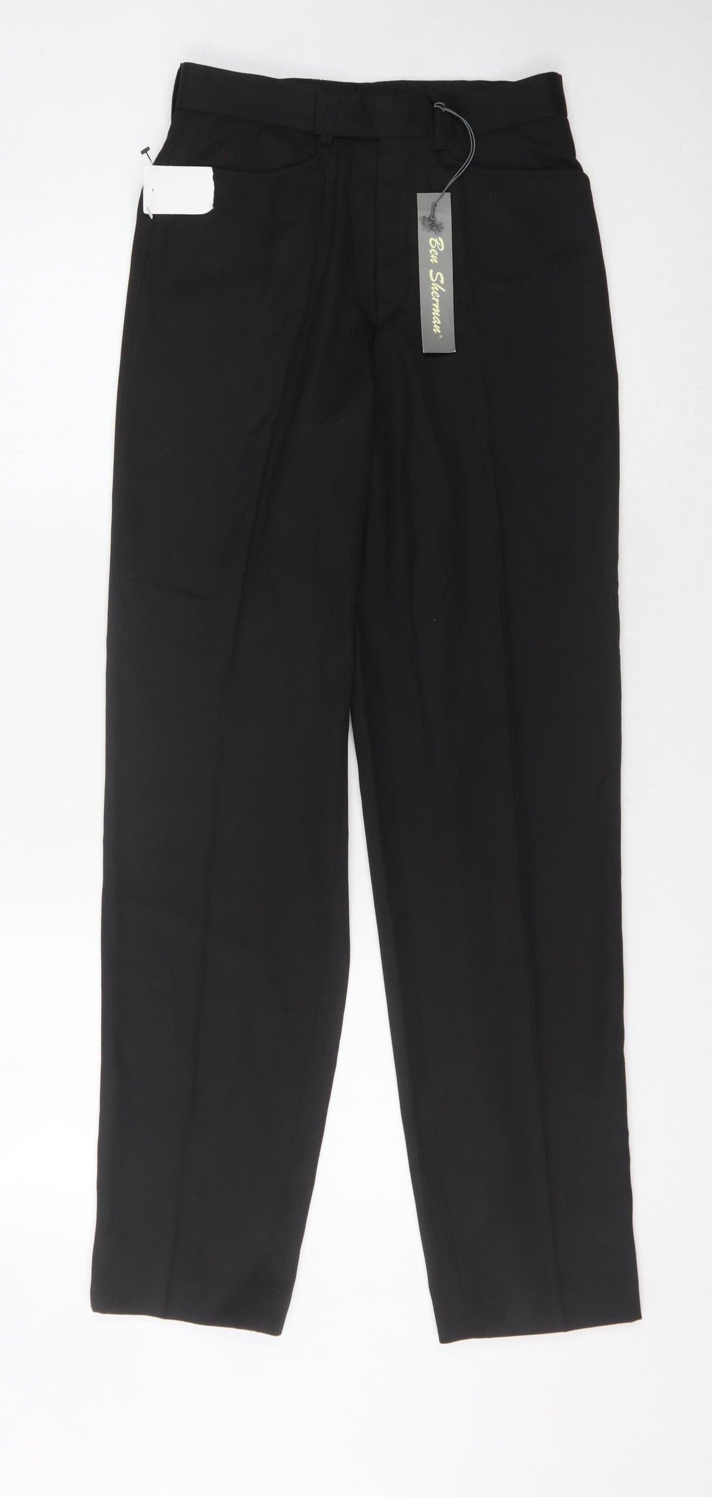 Womens UK Size 26 Ben Sherman Regular Fit Business Casual Formal Black Trousers