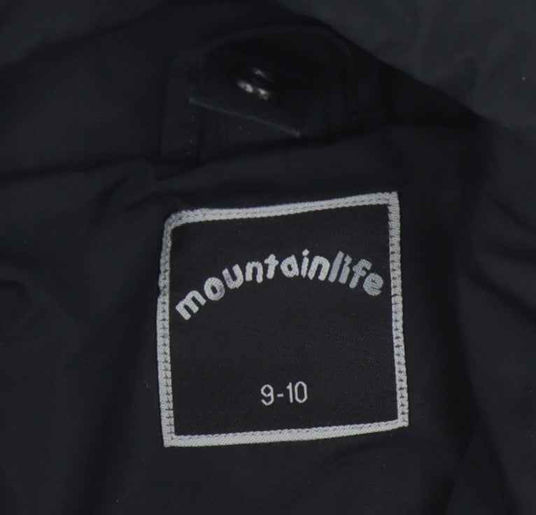 Mountainlife Boys Black 3-in-1 Jacket 9-10 Years Hooded