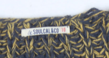 Womens UK Size 10 SoulCal & Co Multicoloured Pullover Jumper