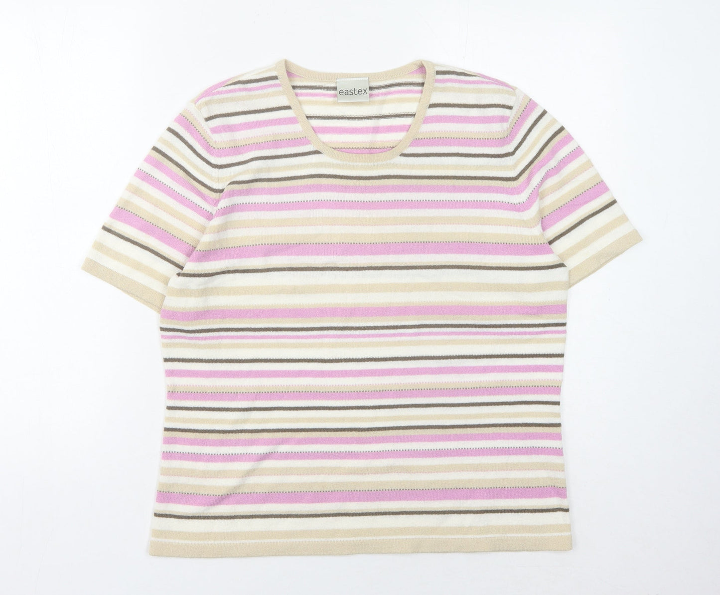Eastex Women's Multicoloured Striped Pullover Jumper Size 12