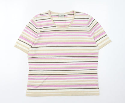 Eastex Women's Multicoloured Striped Pullover Jumper Size 12