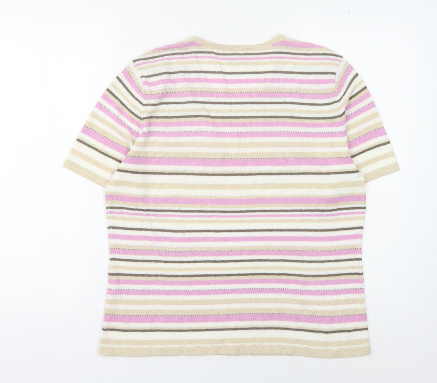 Eastex Women's Multicoloured Striped Pullover Jumper Size 12