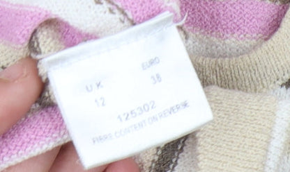 Eastex Women's Multicoloured Striped Pullover Jumper Size 12