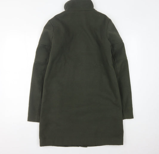 Jacqueline de Yong Women's Green Long Coat, Size S, Casual Style
