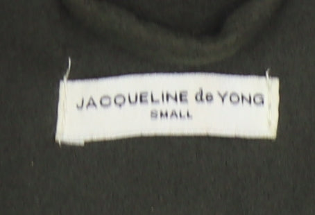 Jacqueline de Yong Women's Green Long Coat, Size S, Casual Style