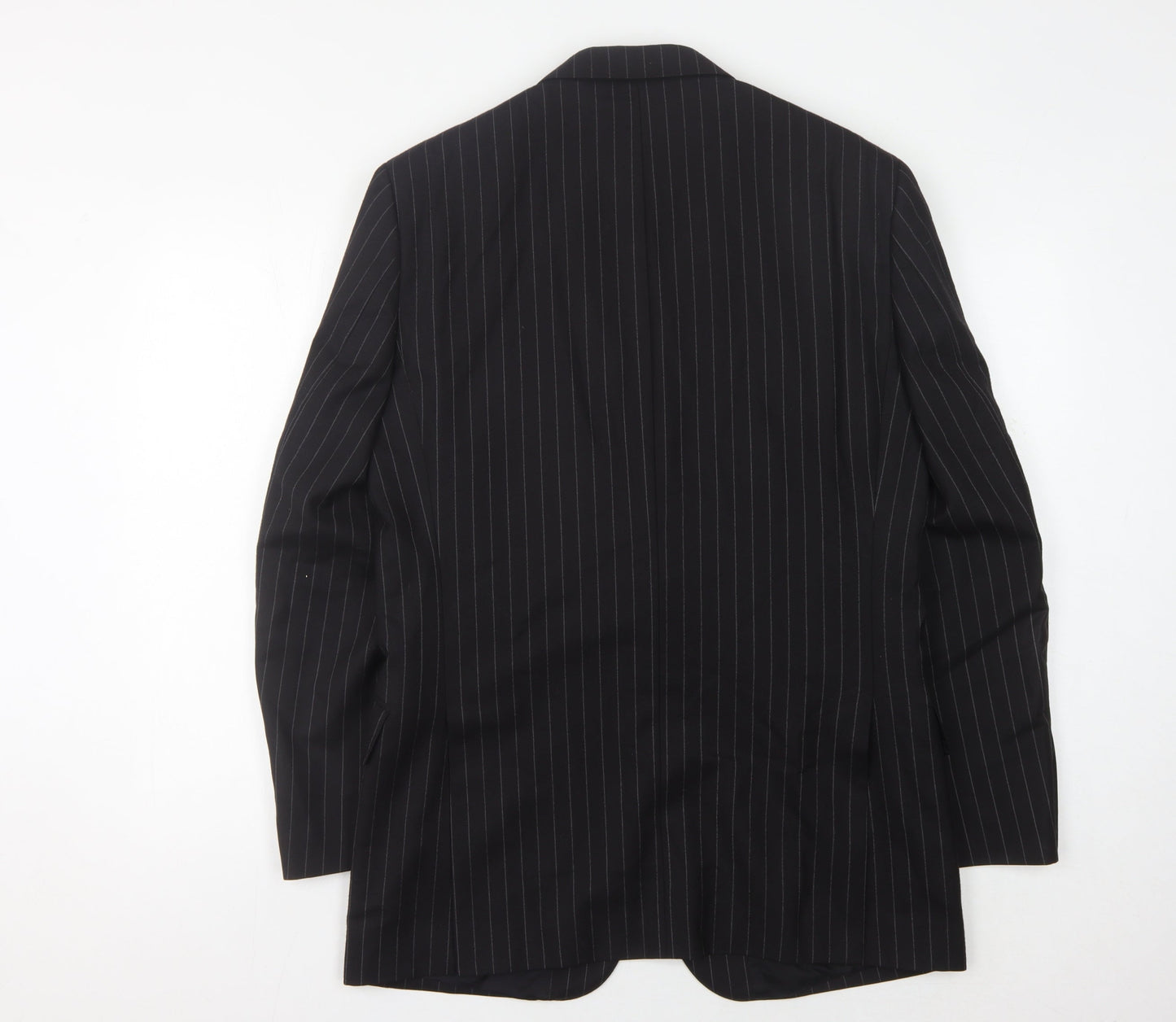 Mens UK Size 39 T.M. Lewin Regular Black Suit Jacket