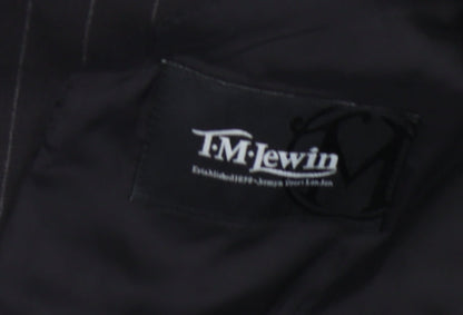 Mens UK Size 39 T.M. Lewin Regular Black Suit Jacket