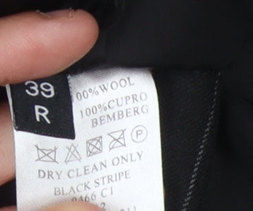 Mens UK Size 39 T.M. Lewin Regular Black Suit Jacket