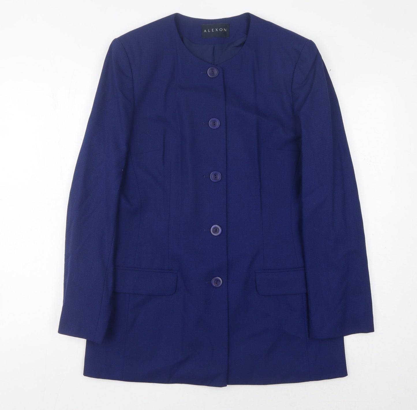 Womens UK Size 12 Alexon Regular Blue Suit Jacket