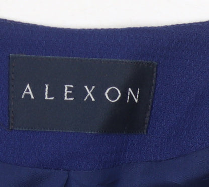 Womens UK Size 12 Alexon Regular Blue Suit Jacket