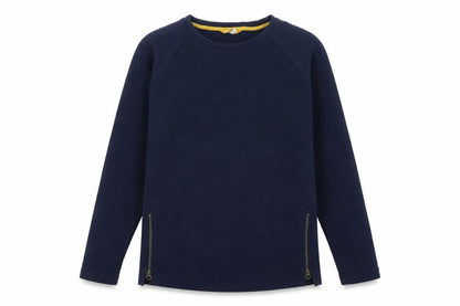 Joules Women's Blue 2XS Pullover Sweatshirt with Zips