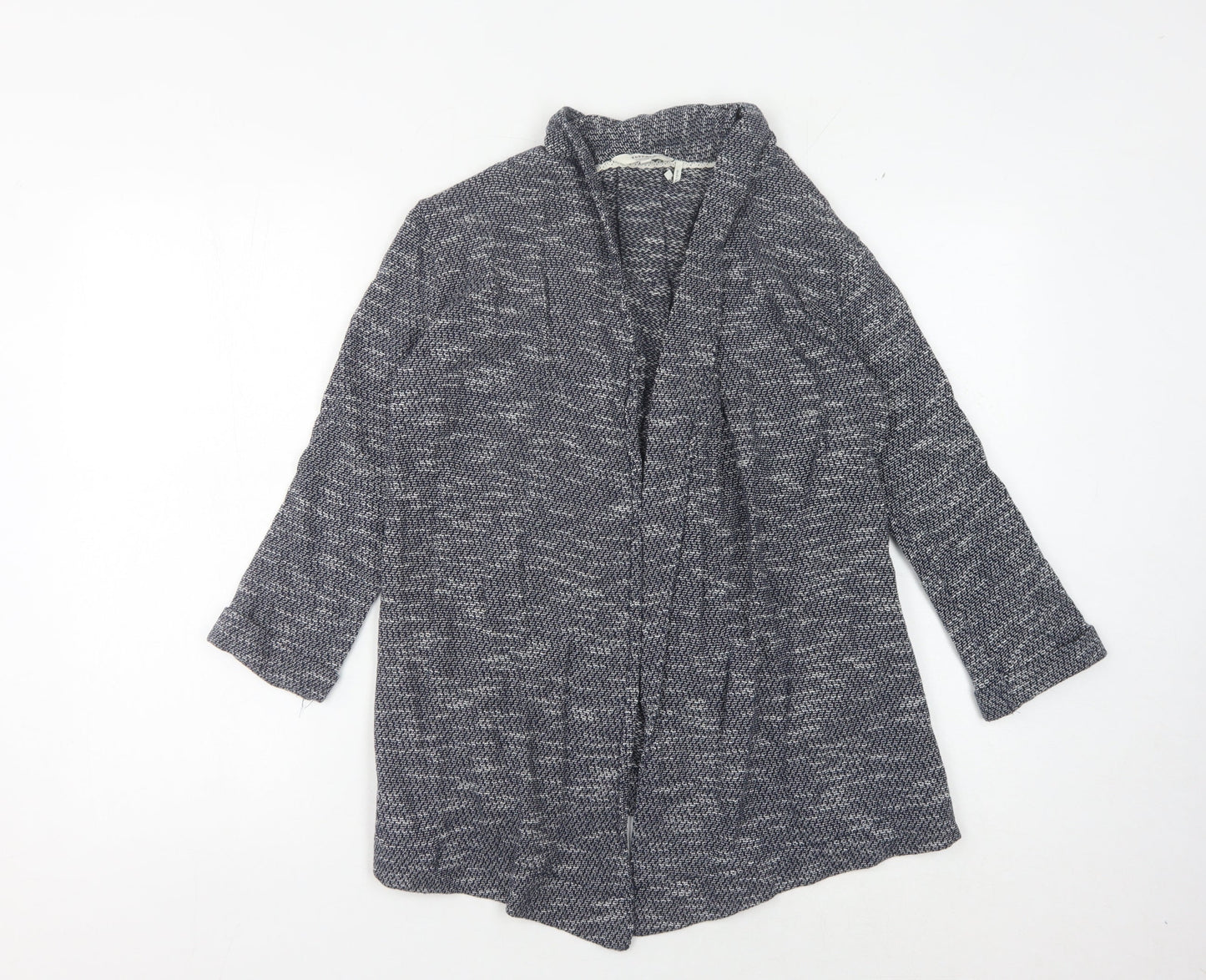 Womens UK Size 8 Fat Face Blue Cardigan Jumper