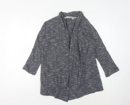 Womens UK Size 8 Fat Face Blue Cardigan Jumper