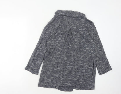Womens UK Size 8 Fat Face Blue Cardigan Jumper