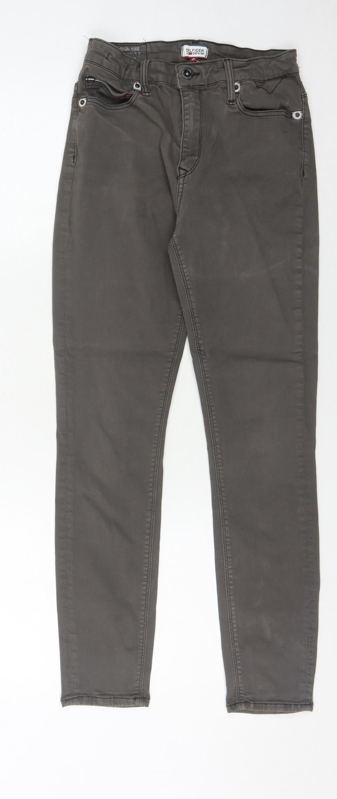 Hilfiger Denim Women's Grey Straight Jeans, Size 8