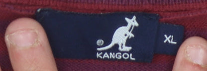 Kangol Men's XL Red Striped Pullover Jumper