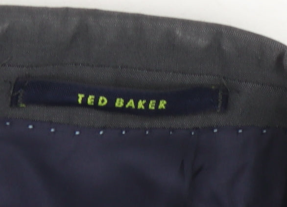 Mens UK Size 38 Ted Baker Regular Black Suit Jacket