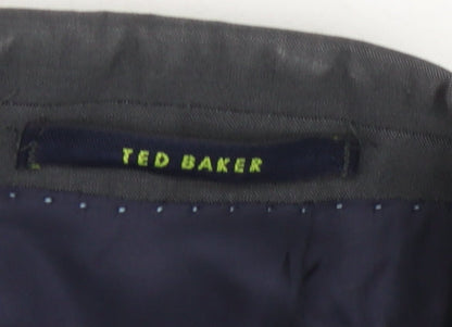 Mens UK Size 38 Ted Baker Regular Black Suit Jacket