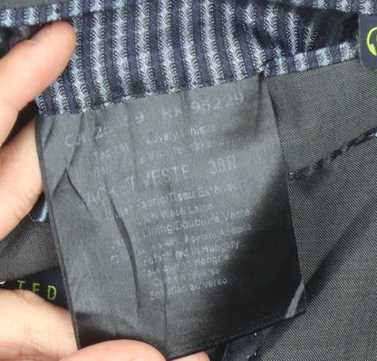 Mens UK Size 38 Ted Baker Regular Black Suit Jacket