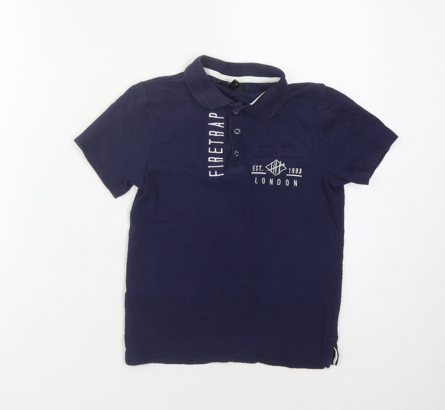 Firetrap Boys’ Blue Polo Shirt Size 6-7 Years