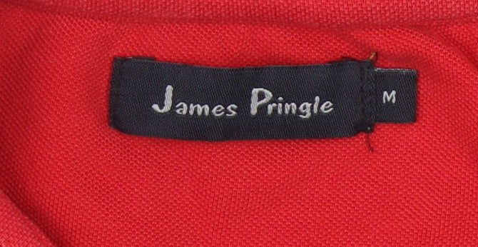 James Pringle Men's Red Polo Shirt M
