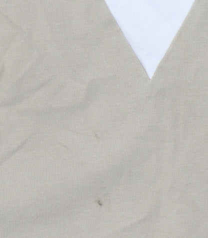 Womens UK Size 4 adidas Beige Basic T-Shirt